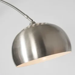 QAZQA Bogenlampen|Stehlampen*Bogenleuchte Stahl Metallschirm 32 cm verstellbar - XXL
