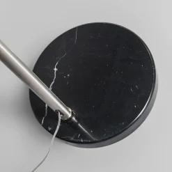 QAZQA Bogenlampen|Stehlampen*Bogenleuchte Stahl Metallschirm 32 cm verstellbar - XXL