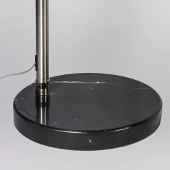 QAZQA Bogenlampen|Stehlampen*Bogenleuchte Stahl Metallschirm 32 cm verstellbar - XXL