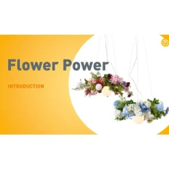 QAZQA Schlafzimmerlampen|Küchenlampen*Bohemianische Deckenleuchte schwarz mit farbigen Blumen blau und weiß - Flower Power