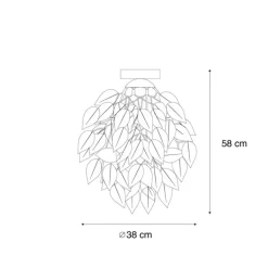 Trio Leuchten Deckenleuchten*Bohemianische Deckenleuchte Grün - Leavy