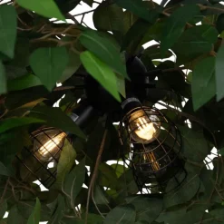 Trio Leuchten Deckenleuchten*Boho Deckenleuchte Grün 3-flammig - Leavy