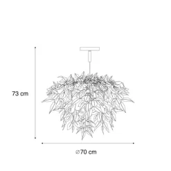 Trio Leuchten Deckenleuchten*Boho Deckenleuchte Grün 3-flammig - Leavy
