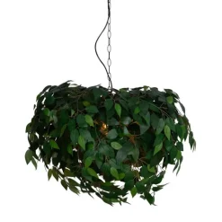 Trio Leuchten Pendelleuchten*Boho-Hängelampe Grün 4-flammig - Leavy