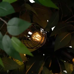 Trio Leuchten Pendelleuchten*Boho-Hängelampe Grün 4-flammig - Leavy