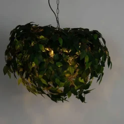 Trio Leuchten Pendelleuchten*Boho-Hängelampe Grün 4-flammig - Leavy