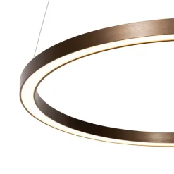 QAZQA Professional Led-Pendelleuchten|Pendelleuchten*Bronze Hängelampe 60 cm inkl. LED 3-stufig dimmbar - Girello