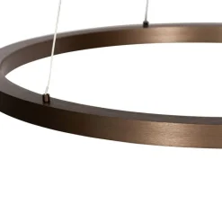 QAZQA Professional Led-Pendelleuchten|Pendelleuchten*Bronze Hängelampe 60 cm inkl. LED 3-stufig dimmbar - Girello