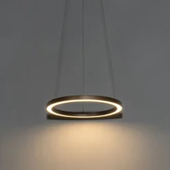 QAZQA Professional Led-Pendelleuchten|Pendelleuchten*Bronze Hängeleuchte 40 cm inkl. LED 3-stufig dimmbar - Girello