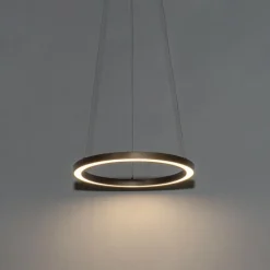 QAZQA Professional Led-Pendelleuchten|Pendelleuchten*Bronze Hängeleuchte 40 cm inkl. LED 3-stufig dimmbar - Girello