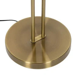 QAZQA Schlafzimmerlampen|Küchenlampen*Bronze Stehleuchte inkl. LED und Dimmer mit Leselampe - Fez