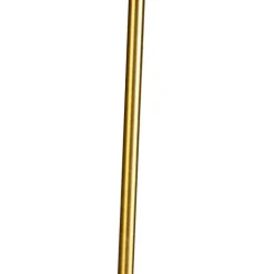 QAZQA Stehlampen|Esszimmerlampen*Bronze Stehleuchte mit Leinenschirm taupe verstellbar 45 cm - Parte