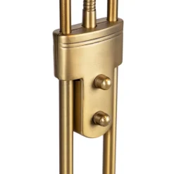 QAZQA Schlafzimmerlampen|Küchenlampen*Bronzene Stehleuchte mit Leselampe inkl. LED und Dimmer - Diva 2