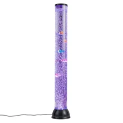 QAZQA Schlafzimmerlampen|Esszimmerlampen*Bubble Tube Schwarz 90cm inkl. LED RGB - Zoop