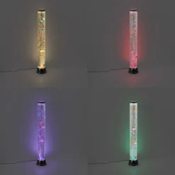 QAZQA Schlafzimmerlampen|Esszimmerlampen*Bubble Tube Schwarz 90cm inkl. LED RGB - Zoop