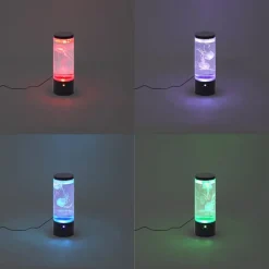 QAZQA Led-Tischleuchten|Tischlampen*Bubble Tube Schwarz 30cm inkl. LED RGB - Dweller