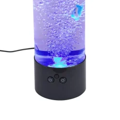 QAZQA Led-Tischleuchten|Tischlampen*Bubble Tube Schwarz 30cm inkl. LED RGB - Sealife