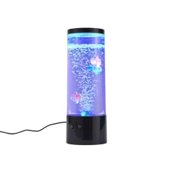QAZQA Led-Tischleuchten|Tischlampen*Bubble Tube Schwarz 30cm inkl. LED RGB - Sealife