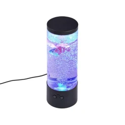 QAZQA Led-Tischleuchten|Tischlampen*Bubble Tube Schwarz 30cm inkl. LED RGB - Sealife