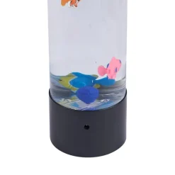 QAZQA Led-Tischleuchten|Tischlampen*Bubble Tube Schwarz 30cm inkl. LED RGB - Sealife