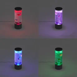 QAZQA Led-Tischleuchten|Tischlampen*Bubble Tube Schwarz 30cm inkl. LED RGB - Sealife