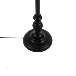 QAZQA Schlafzimmerlampen|Küchenlampen*Classic Stehlampe schwarz - Classico