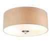 QAZQA Deckenleuchten|Wohnzimmerlampen*Country Deckenleuchte beige 30 cm - Drum