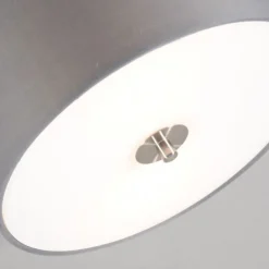 QAZQA Deckenleuchten|Wohnzimmerlampen*Country Deckenleuchte grau 30 cm - Drum