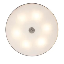 QAZQA Schlafzimmerlampen|Küchenlampen*Country Deckenleuchte grau 70 cm - Drum