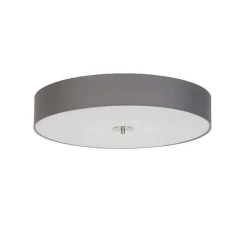 QAZQA Schlafzimmerlampen|Küchenlampen*Country Deckenleuchte grau 70 cm - Drum