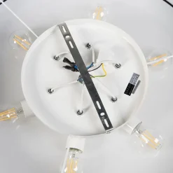 QAZQA Deckenleuchten|Wohnzimmerlampen*Country Deckenleuchte schwarz 70 cm - Drum