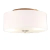 QAZQA Deckenleuchten|Wohnzimmerlampen*Country Deckenleuchte weiß 30 cm - Drum