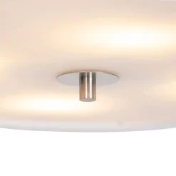 QAZQA Deckenleuchten|Wohnzimmerlampen*Country Deckenleuchte weiß 50 cm - Drum