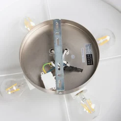 QAZQA Deckenleuchten|Wohnzimmerlampen*Country Deckenleuchte weiß 50 cm - Drum