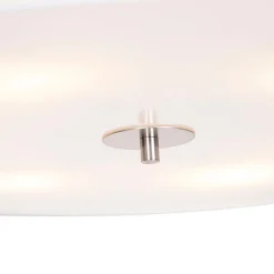 QAZQA Deckenleuchten|Wohnzimmerlampen*Country Deckenleuchte weiß 70 cm - Drum