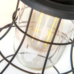 QAZQA Gartenbeleuchtung|Außenwandleuchten*Country Wandleuchte schwarz IP44 - Moreno