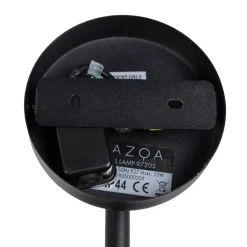 QAZQA Gartenbeleuchtung|Außenwandleuchten*Country Wandleuchte schwarz mit Glas - Elza