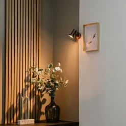 QAZQA Wandstrahler|Deckenstrahler*Decken - und Wandstrahler Bronze drehbar und neigbar - Karin 1