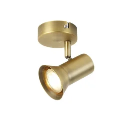 QAZQA Wandstrahler|Deckenstrahler*Decken - und Wandstrahler Bronze drehbar und neigbar - Karin 1