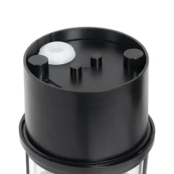 QAZQA Gartenbeleuchtung|Deckenleuchten Außen*Decken- und Wandleuchte schwarz mit klarem Schirm IP54 - Kiki