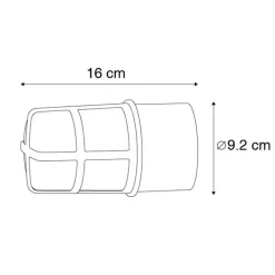 QAZQA Gartenbeleuchtung|Deckenleuchten Außen*Decken- und Wandleuchte schwarz mit klarem Schirm IP54 - Kiki