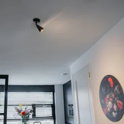 QAZQA Wandstrahler|Deckenstrahler*Decken- und Wandstrahler rostbraun schwenkbar - Coney 1