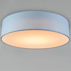 Kinder QAZQA Kinderzimmerlampen|Led-Deckenleuchten*Deckenleuchte blau 40 cm inkl. LED - Drum LED