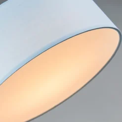 Kinder QAZQA Kinderzimmerlampen|Led-Deckenleuchten*Deckenleuchte blau 40 cm inkl. LED - Drum LED