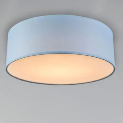 Kinder QAZQA Kinderzimmerlampen|Schlafzimmerlampen*Deckenleuchte blau 30 cm inkl. LED - Drum LED