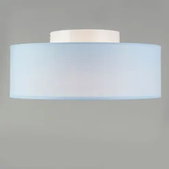 Kinder QAZQA Kinderzimmerlampen|Schlafzimmerlampen*Deckenleuchte blau 30 cm inkl. LED - Drum LED