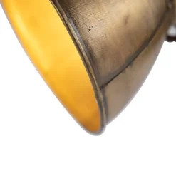 QAZQA Deckenstrahler|Aufbaustrahler*Deckenleuchte Bronze 2-Lichter mit Holz - Mangos