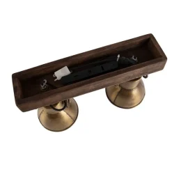 QAZQA Deckenstrahler|Aufbaustrahler*Deckenleuchte Bronze 2-Lichter mit Holz - Mangos