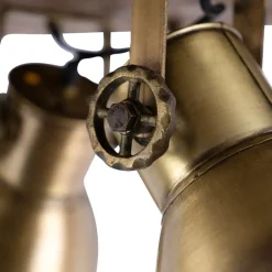 QAZQA Deckenstrahler|Aufbaustrahler*Deckenleuchte Bronze mit Holz 3-flammig - Mangos