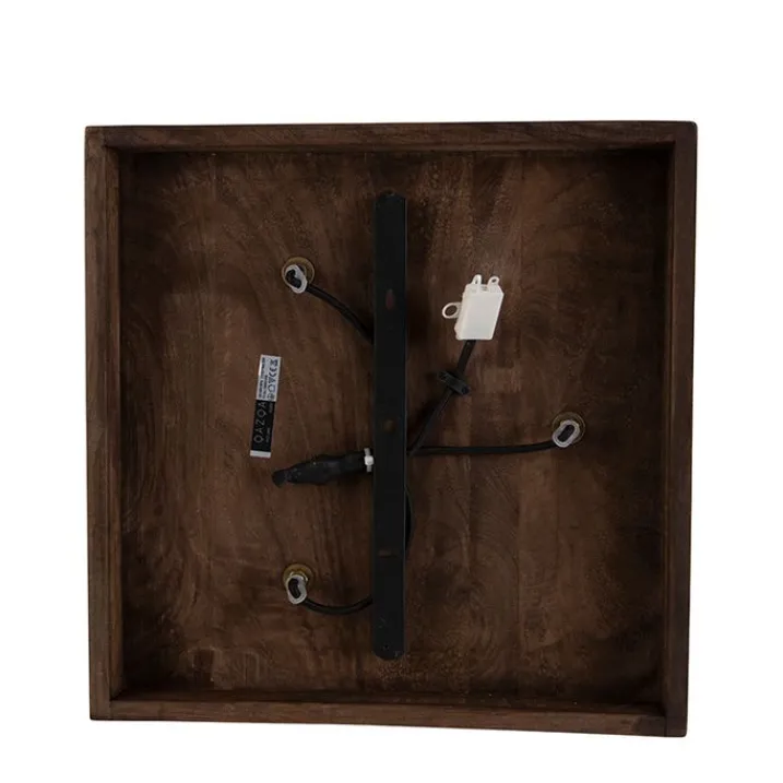 QAZQA Deckenstrahler|Aufbaustrahler*Deckenleuchte Bronze mit Holz 3-flammig - Mangos